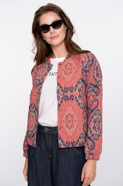 Geisha Jacket print  pink/blue