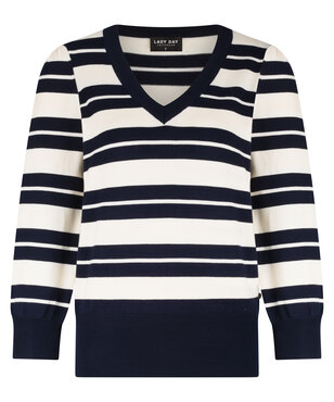 Lady Day Alina Stripe Blue/Champagne