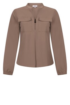 Zoso 254Naomi travel blouse mocha