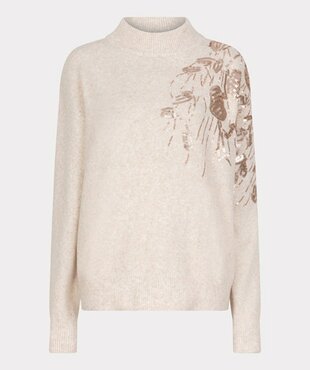 Esqualo Sweater sequins Light Sand