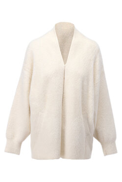 K-Design Cardigan met wijde mouwen B821 ecru