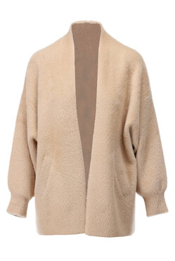 K-Design Cardigan met wijde mouwen B821 latte