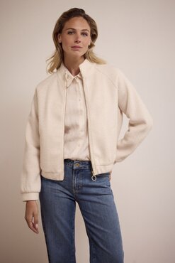 Tramontana Fancy Knitted Jacket StoneMelange