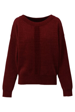 K-Design Zachte pull B833 Burgundy