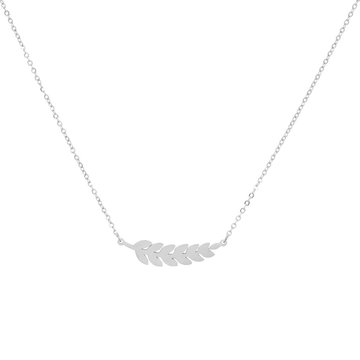 ZAG blad zilver collier