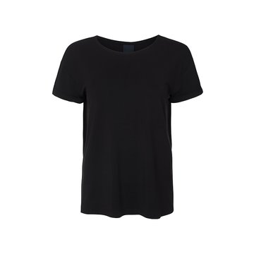 One two luxzuz Karin t-shirt zwart modal kwaliteit