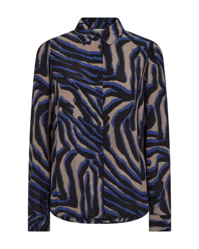 Freequent fqsebrea-shirt Crockery w. Deep Ultramarine