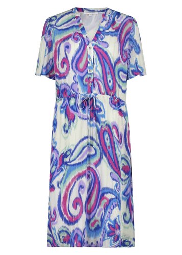 Tramontana Dress Lurex Big Paisley