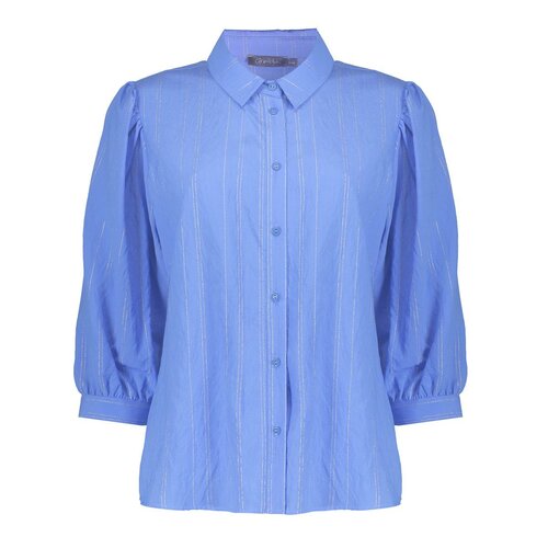 Geisha Blouse blue Gold  53460-20