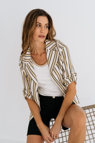 Zizo Nooske Jacket gold stripe